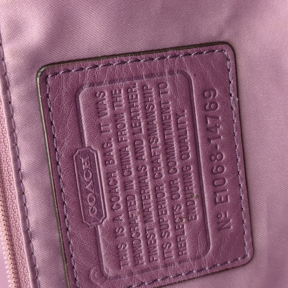 Coach 14769 Kristen Plum Hobo - Picture 16 of 16